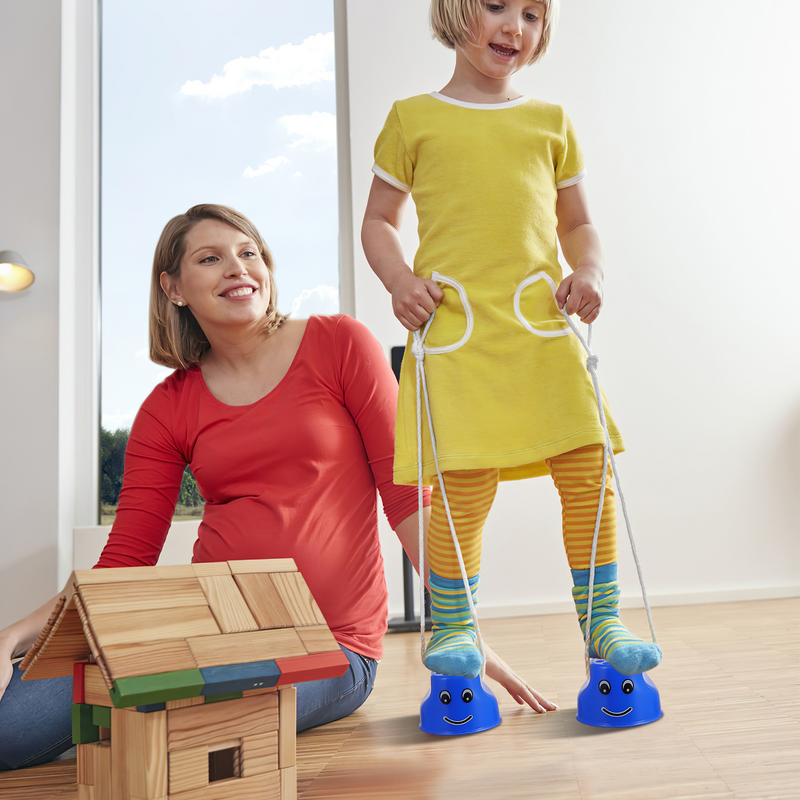 4 Pairs Stilts Toys Balancing Buckets Stilts Walking Cups for Kids Children