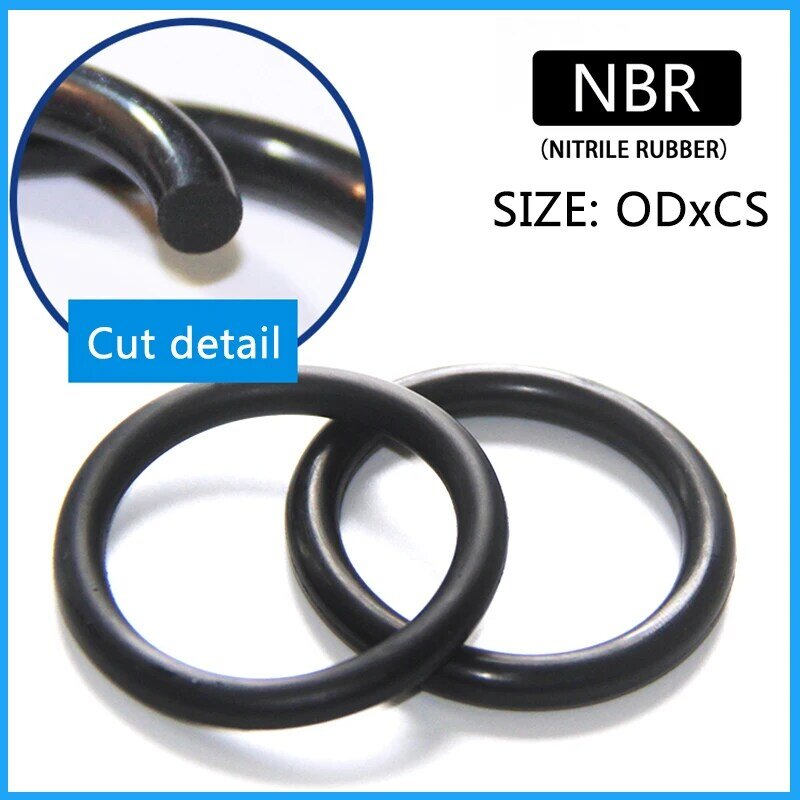 150pcs/Box   Airsoft NBR Rubber Gasket Replacements Sealing O-rings Kit OD 6mm-30mm CS 1mm 1.5mm 1.9mm 2.4mm