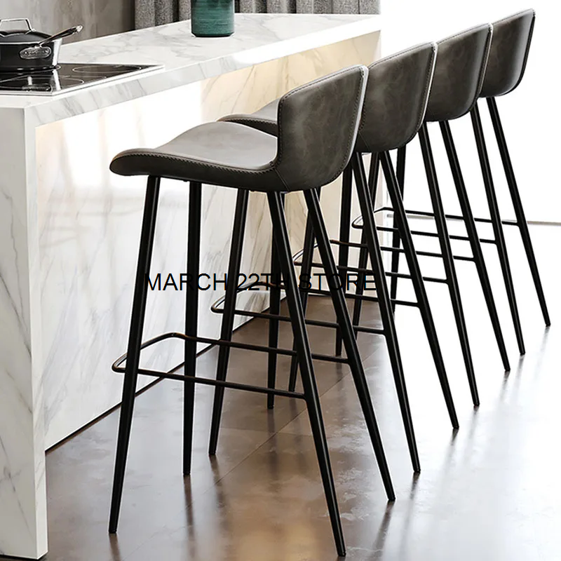 Proste wsparcie stołek barowy nowoczesny wodoodporny wysoki stołek na zewnątrz projekt Nordic Taburetes Altos Cocina pokój estetyczny wystrój