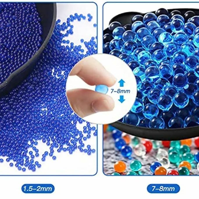 Water Balls Bullets 7-8mm Kids Gel Airsoft Weapons Beads Rifle Pistol Blasters Cap Guns Shooting DIY Squeeze Toys Ammo