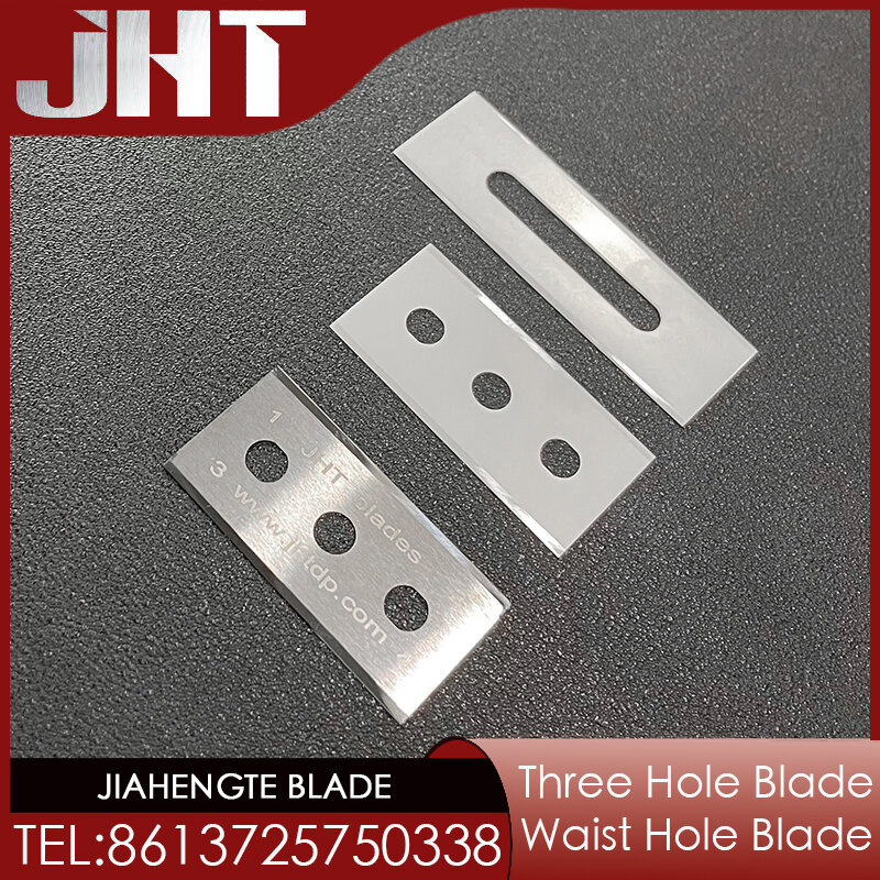 Tungsten Steel Three-hole Blade Tape Film Cutting Blade Tape Cutting Blade Waist Hole Blade