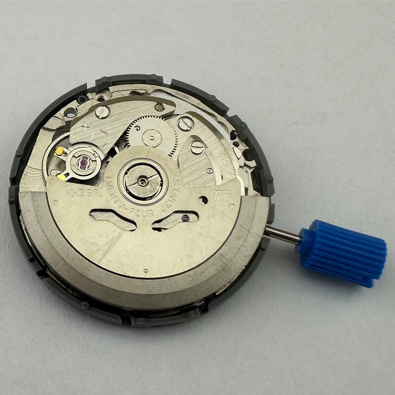 NH36A-movimiento mecánico de alta precisión, repuesto de reloj automático, calendario Blanco chino/Inglés, corona de 3,8 puntos