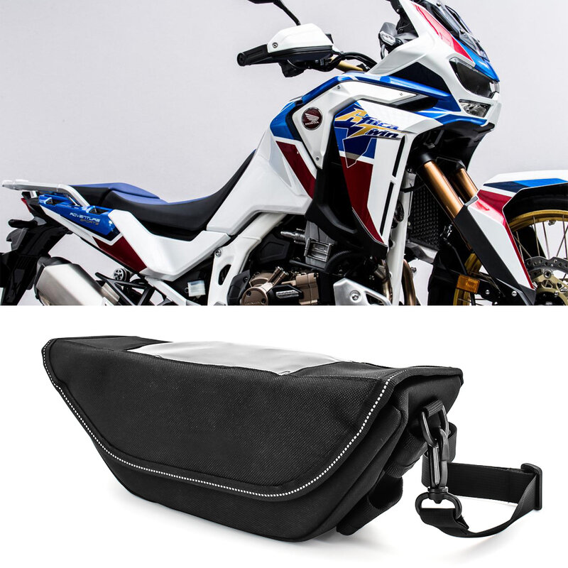 Modern waterproof motorcycle handlebar travel bag for HONDA CRF1000L CRF1100L Africa Twin Adventure Sport NC700X storage bag
