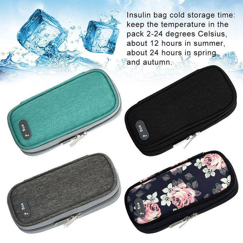 SHOMILV冷却バッグ,防水医療クーラーオーガナイザー,ポータブル収納ボックス,錠剤保護パック,断熱断熱