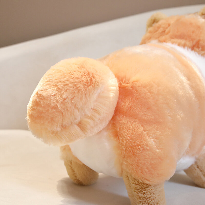 دمية محشوة برسوم كرتونية منفوشة على شكل حيوانات كلب هيرومي لعبة فخمة وسادة نوم جميلة على شكل جرو للأطفال هدايا عيد ميلاد للبنات