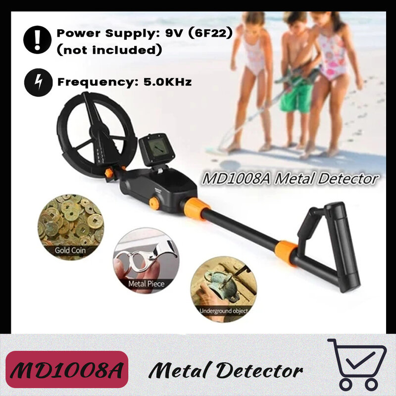 MD-1008A Kind Metall detektor unterirdischen Strand Suche Gold finder Schatz Bagger Kit Jäger Mine Scanner Suche Outdoor-Tool