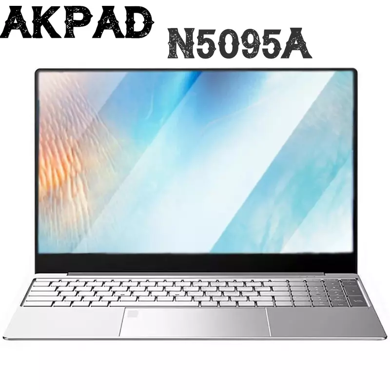 AKPAD-Windows 10 11 Pro Laptop, 16GB Rom, 256GB, 512GB, 1TB, 2TB, SSD, Computador, 2.4G, 5.0G, WiFi, Bluetooth, Jogos, n5095 Intel