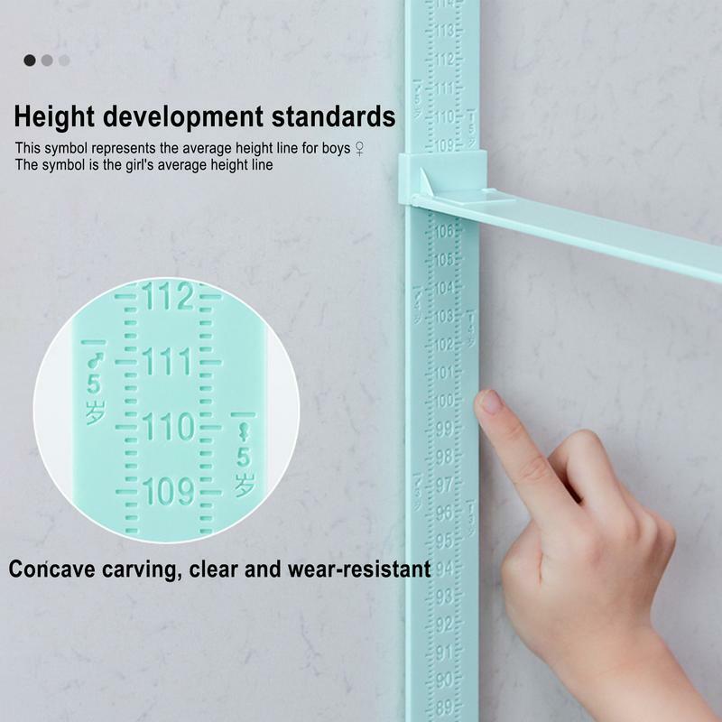 子供のための取り外し可能で再利用可能な高さ測定、壁の成長チャート、子供のための定規、3D