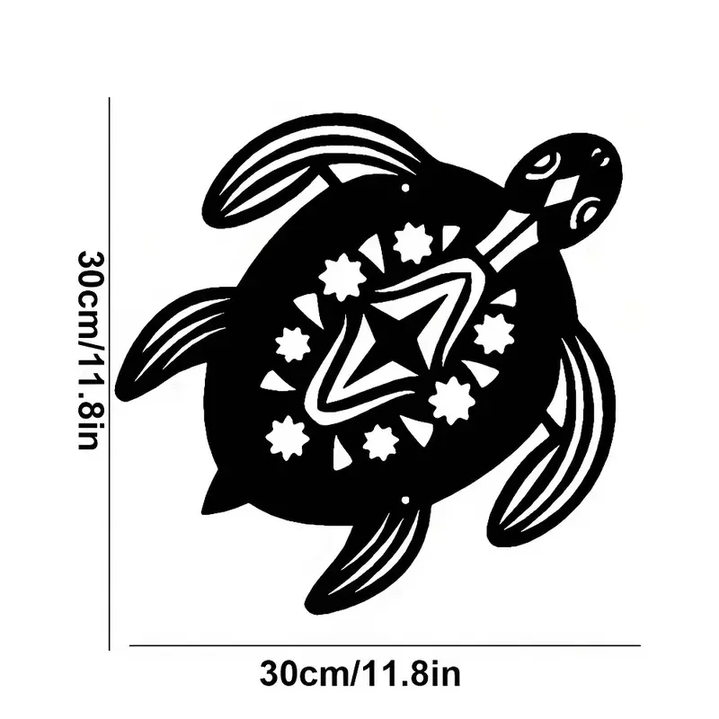Металлические настенные поделки с изображением береговой черепахи, пляжа, металлические настенные украшения для интерьера, домашние настенные подвески, железный художественный силуэт