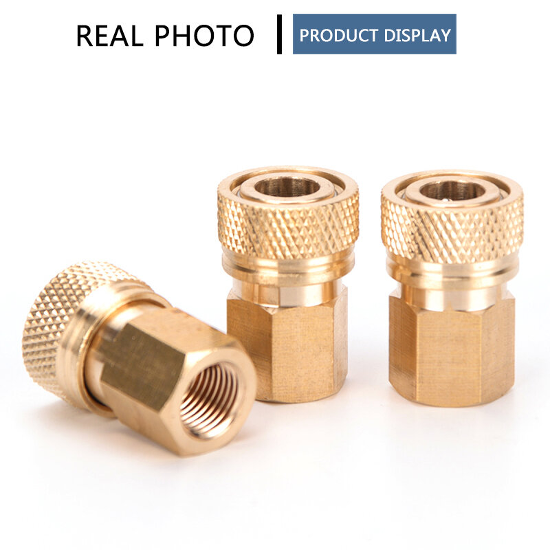M10x1 Thread Female Quick Release Disconnect 8mm Air Refilling Coupler Sockets Copper Fittings Regular style 40mpa 1pc/set