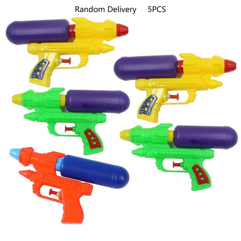 5pcs Water Guns Toy for Children Outdoor Water Fighting Toy Toddler Summer Gift Kids Party Favor Beach Pool Toy