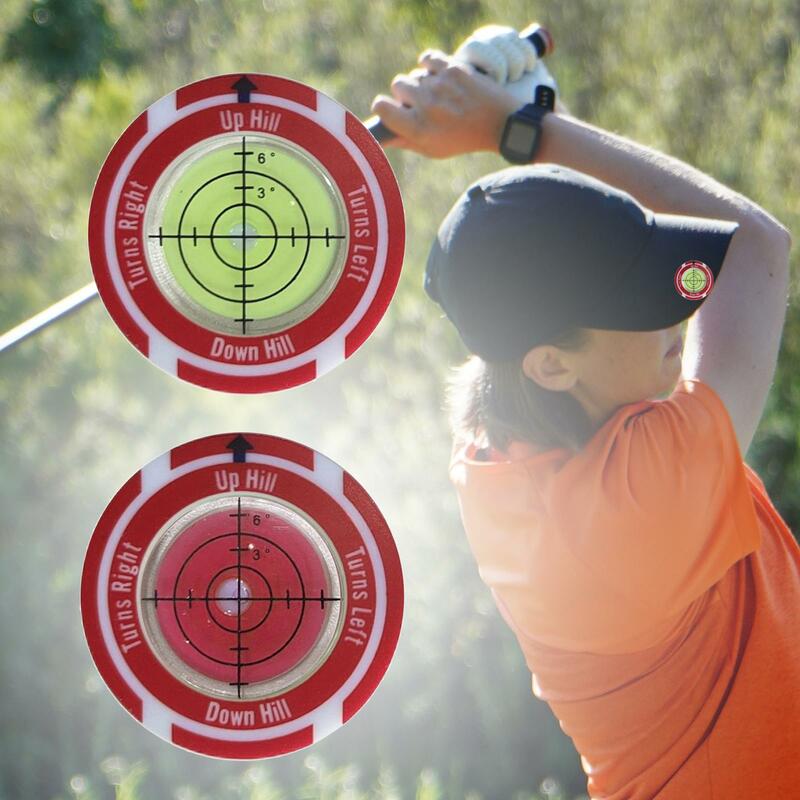 Golfbal Marker Met Hoed Clip Outdoor Golf Geschenken Bal Markering Hulpmiddel Hoge Precisie Golfer Geschenk Draagbare Nuttige Accessoire