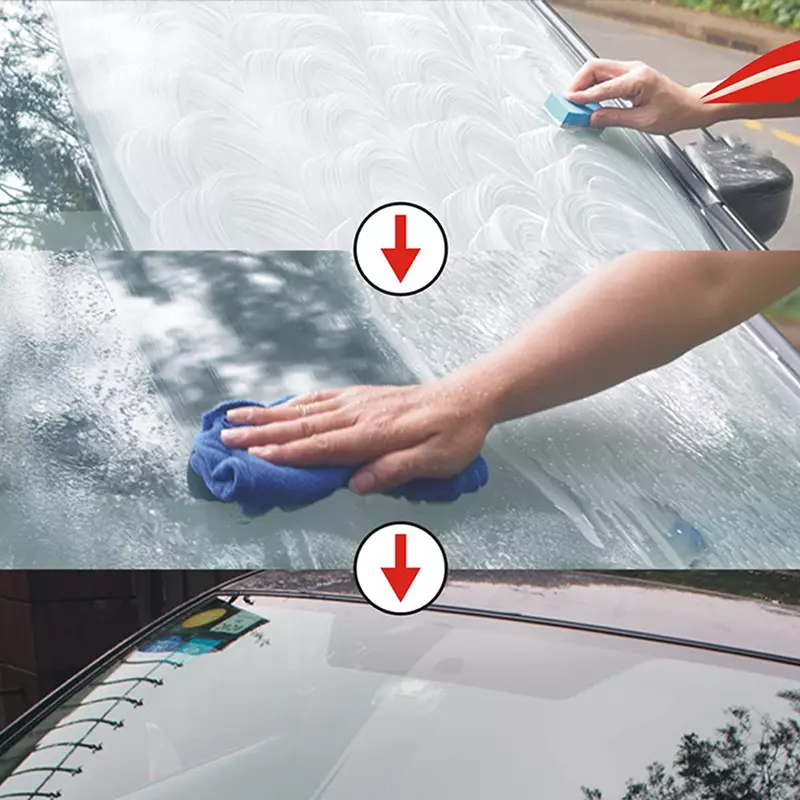 Auto 20g Car Glass Polishing Degreaser care Cleaner Oil Film Clean Polish Paste for Bathroom Window Glass Windshield Windscreen