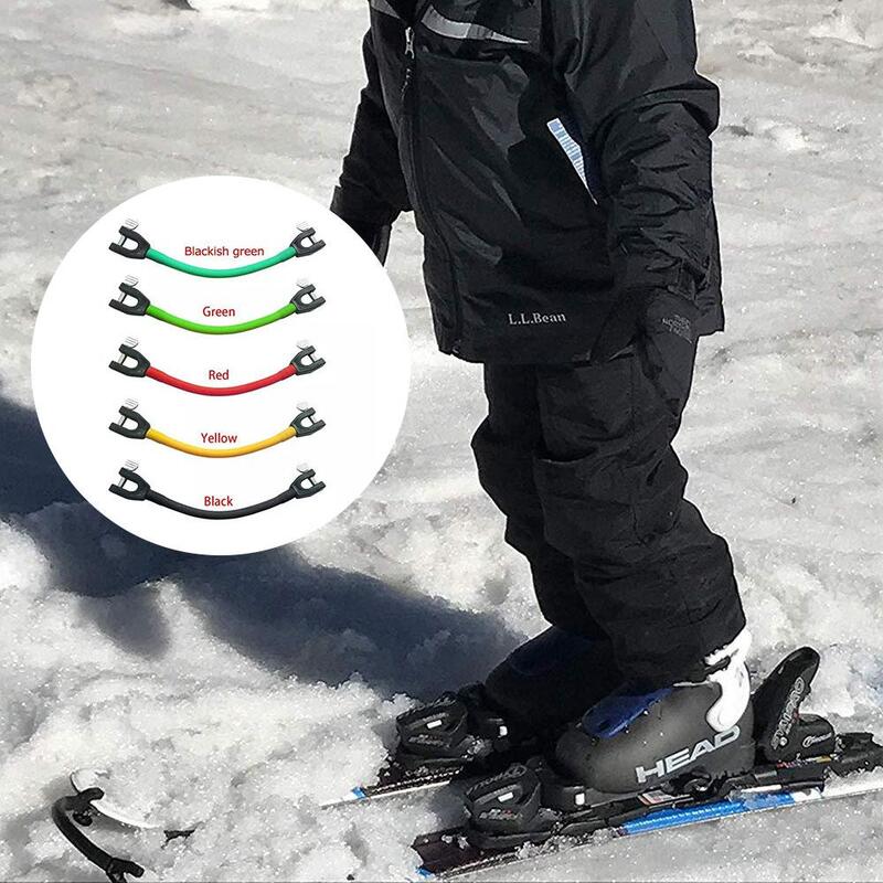 1/2/4PCS Edgie Wedgie Portable Ski Tip Connector  Learn To Ski Equipment Easy Trainer Perfect Winter Ski Equipment For Beginners