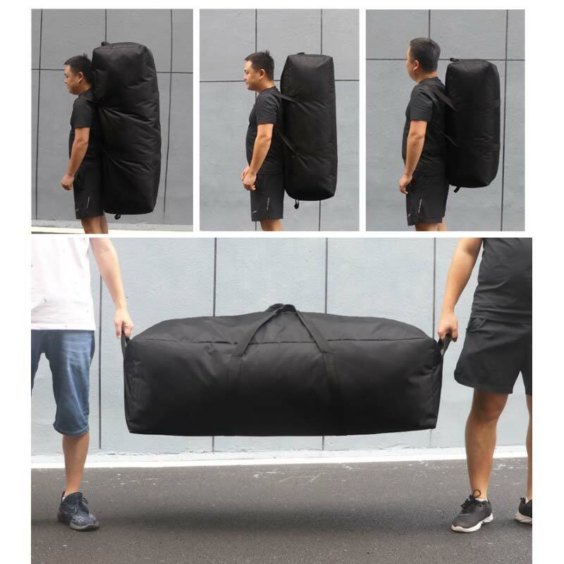 Bolsa de gimnasio de gran capacidad para hombre, mochila de lona impermeable para viaje al aire libre, equipaje de mano, bolsos deportivos XA812D, 150L, 100L, 55L
