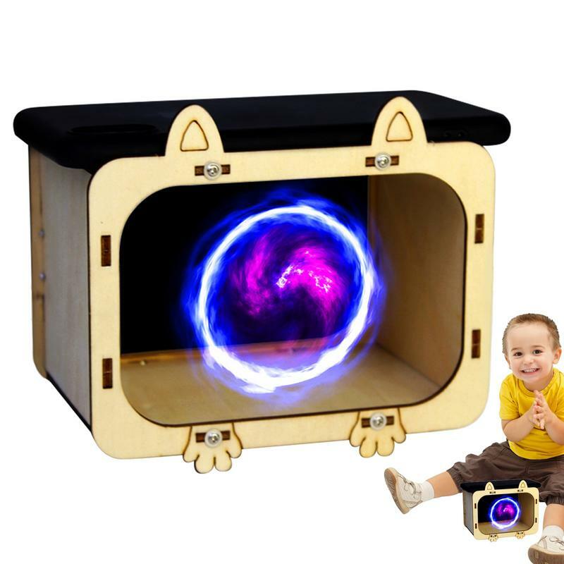 Projecteur TV cinéma 3D, mini carton bricolage, home cinéma, smartphone mobile en bois, hologramme, expérience cinéma, présentoirs