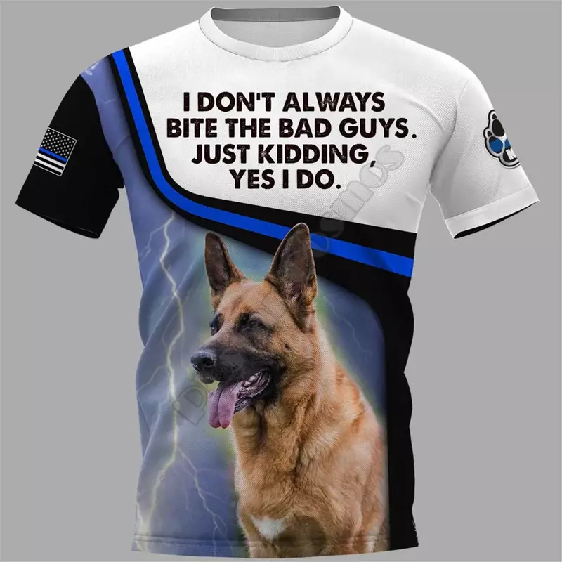 PLstar Cosmos Deutsch Shepherd 3D Gedruckt t-shirt Harajuku Streetwear T shirts Lustige Tier Männer Für Frauen Kurzarm