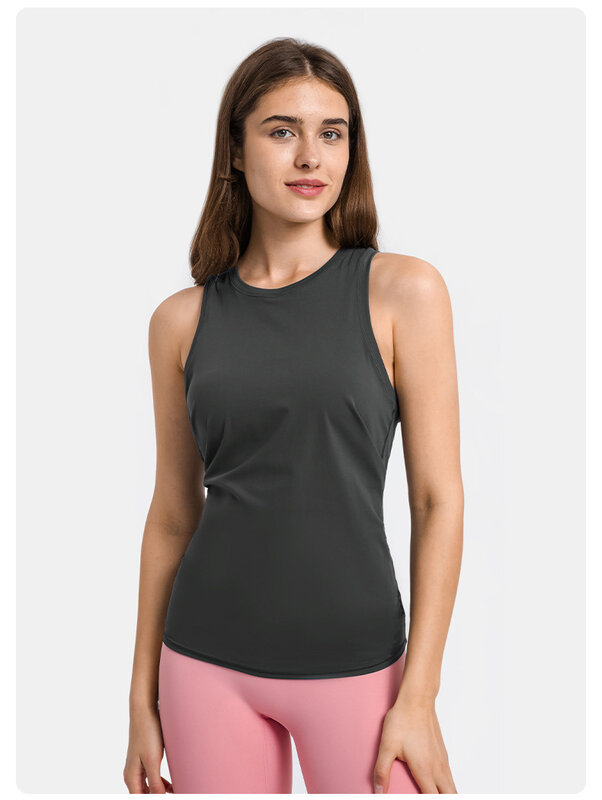 Женская рубашка, сексуальный укороченный топ, футболка для фитнеса в тренажерном зале, свободные майки, жилетка для бега