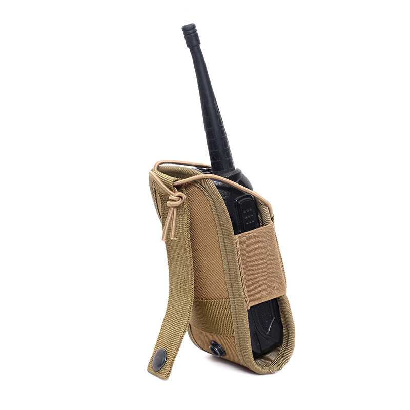 Outdoors Tactical Radio Walkie Talkie Pouch 1000D Multi-function Camouflage Hunting Camping Interphone Flashlight Package