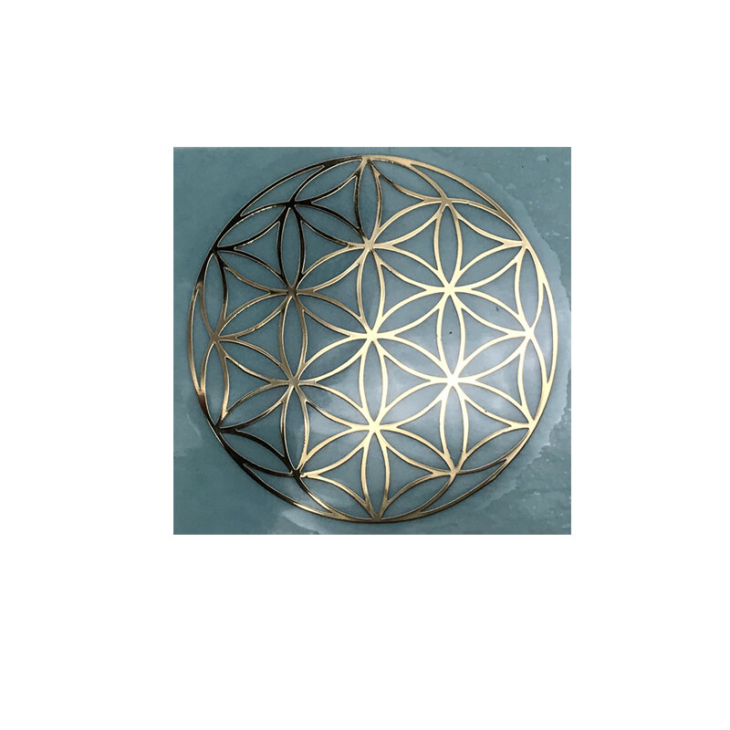 Flower of Life mobile phone stickers Energy symbol mobile phone metal stickers Laptop decorative stickers