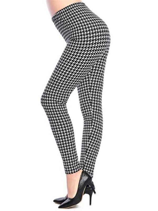 YSDNCHI Fashion Women Leggings Slim High Waist Elasticity Leggings Leopard Printing leggins Woman Pants Cotton Leggings