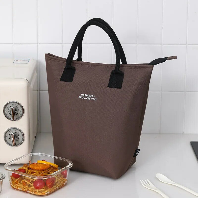 Multifuncional Oxford Large Capacity Cooler Bag, impermeável, portátil, zíper, almoço térmico sacos para piquenique ao ar livre, armazenamento de alimentos