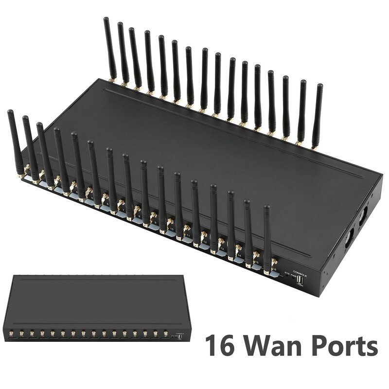 Routeur IP 4G pour créer une solution de remplacement multi-IP, API, 16 ports, passerelle SMS en vrac, ambulance Socks5, serveur proxy HTTP
