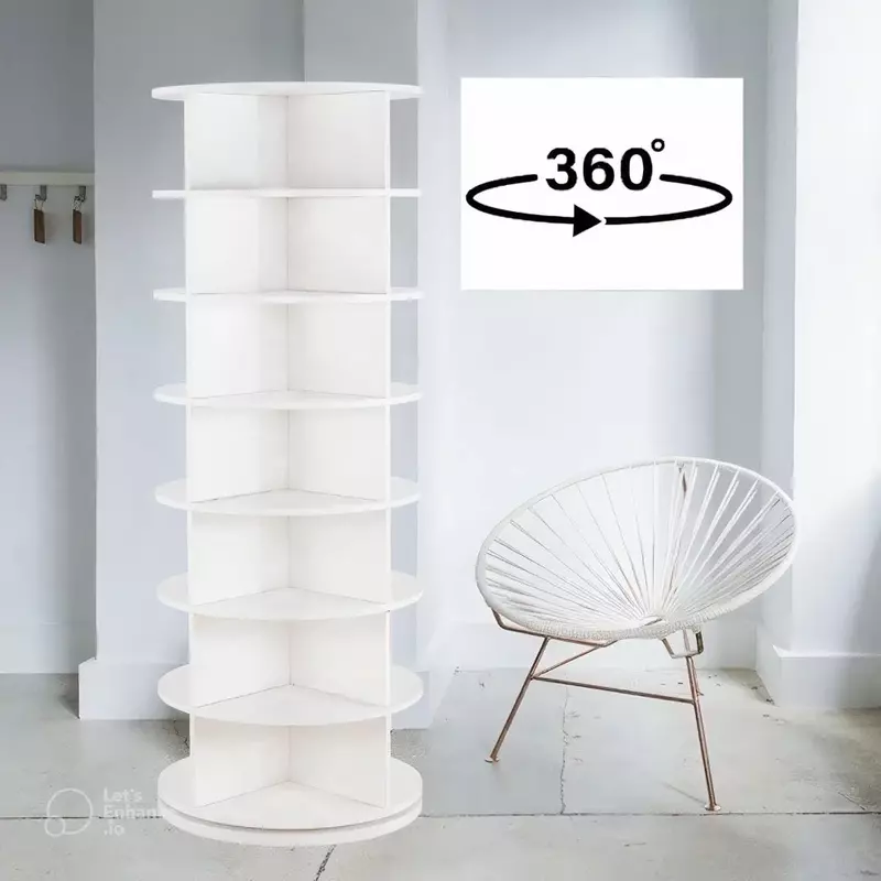 Rotating Shoe Rack 360° Original 7-tier Hold Over 35 Pairs of Shoes Home Furniture Cabinets for Living Room Reloving Cabinet