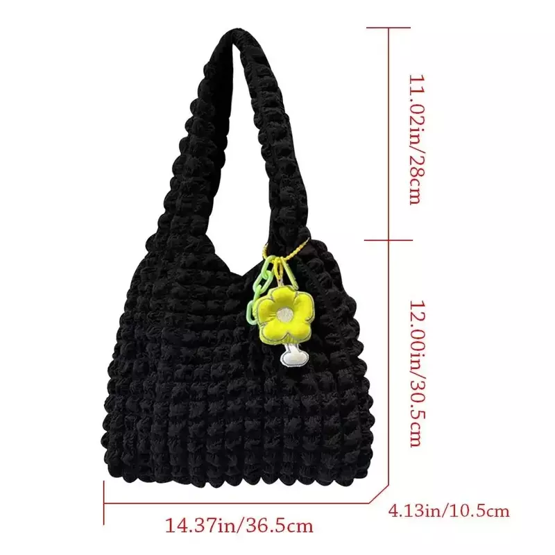 ZV06-Bolso de mano de gran capacidad para mujer y niña, bolsa de mano femenina para las axilas, bolsos de compras informales (colgantes no incluidos)
