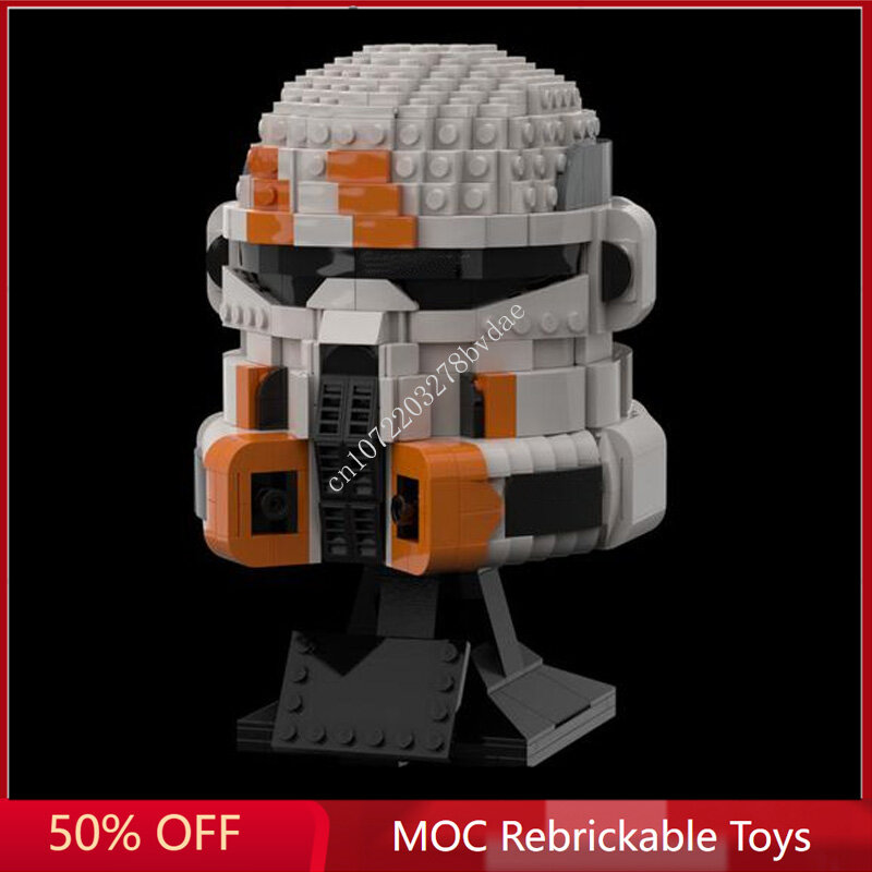 스타 플랜 MOC 헬멧 공군 트루퍼 MOC 우주선 전투 모델 빌딩 블록, 건축 교육 조립 모델 장난감, 793 개