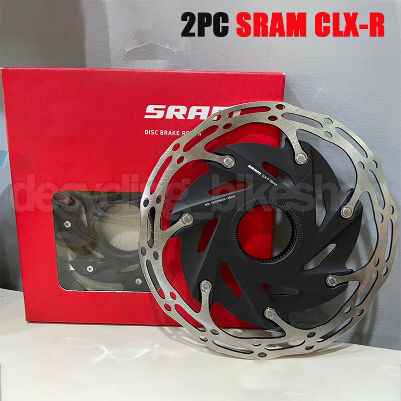 SRAM-rotores de freno de disco CLX-R Centerlock, 140mm, 160mm, Rotor de bloqueo central para bicicleta de montaña y carretera, 2 unidades