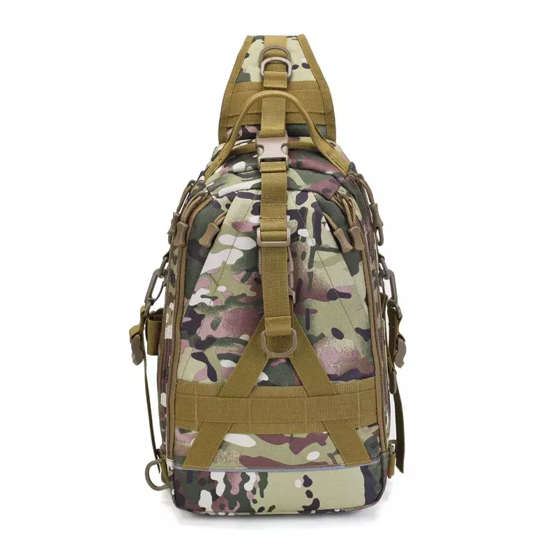 Chikage Camo Tactics Large Capacity Chest Bags Outdoor Sports Climbing Shoulder Bags Simple Leisure Military Crossbody Bags