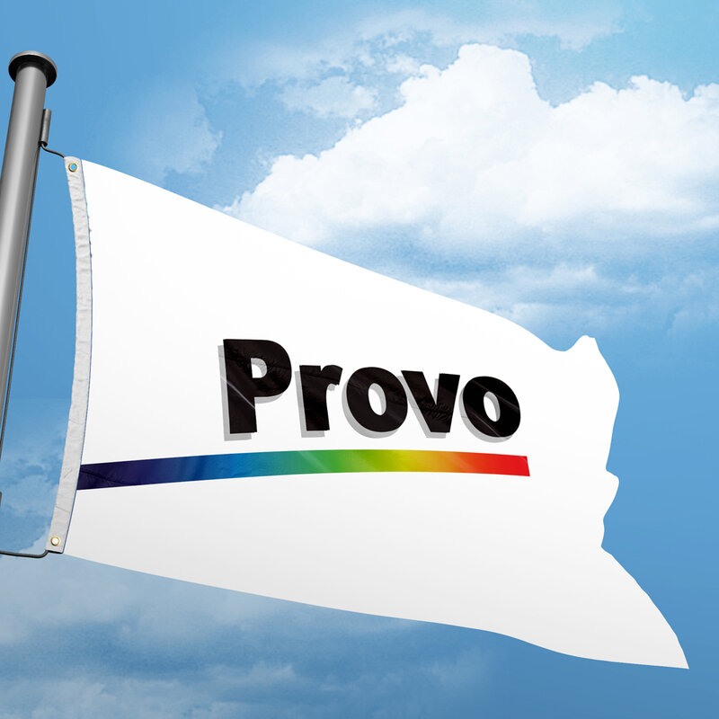 Utah Provo  Flag 3*5FT 90*150CM USA States City Flags America Custom Decoration Banners  Polyester UV Resistance Double Stitched