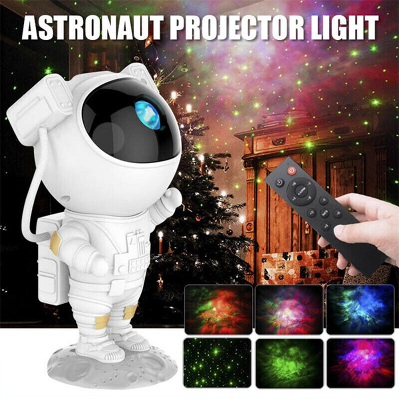 New Astronaut Projector for Kids Bedroom, Night Light Projector Starry Galaxy Star Night Lights Projection Toys for Girls Boys