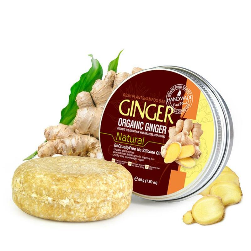 Ginger Shampoo Bar For Gray Hair,Natural Herbal Purple Rain Shampoo Bar Anti Itch Hair Loss Nourishing Hair Refreshing Hair J3W2