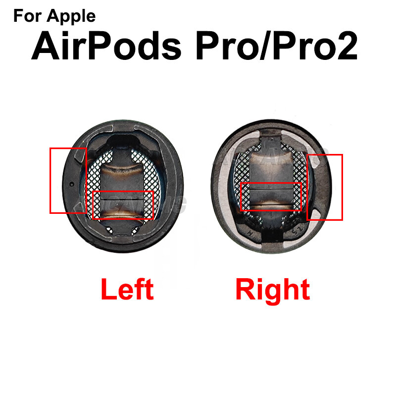 Aocarmo-Fone de ouvido Filtro Poeira para Apple AirPods Pro 2, Metal Mesh, Dustproof Net com Frame Anel, peça de substituição