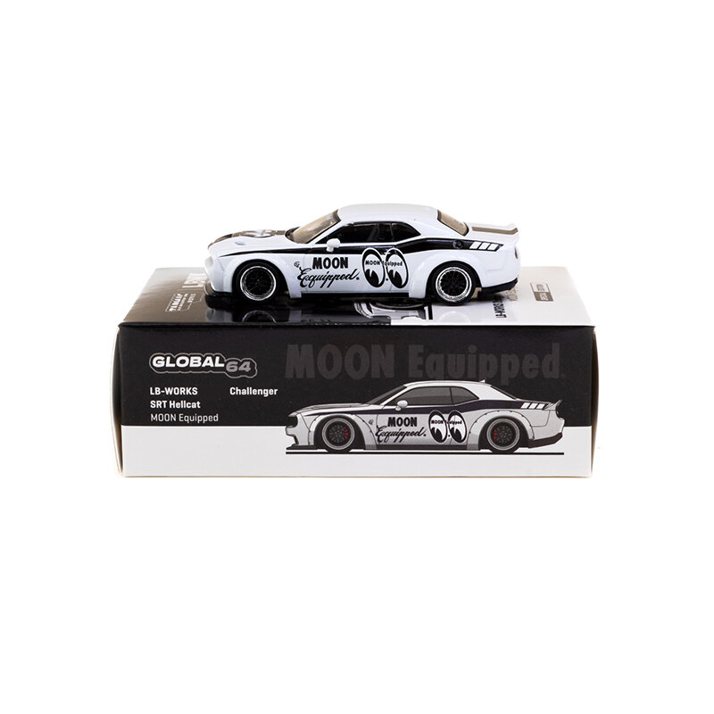 TW In Stock 1:64 LBWK Challenger SRT Hellcat Moon Eyes Diecast Diorama Car Model Collection Miniature Toys Tarmac Works