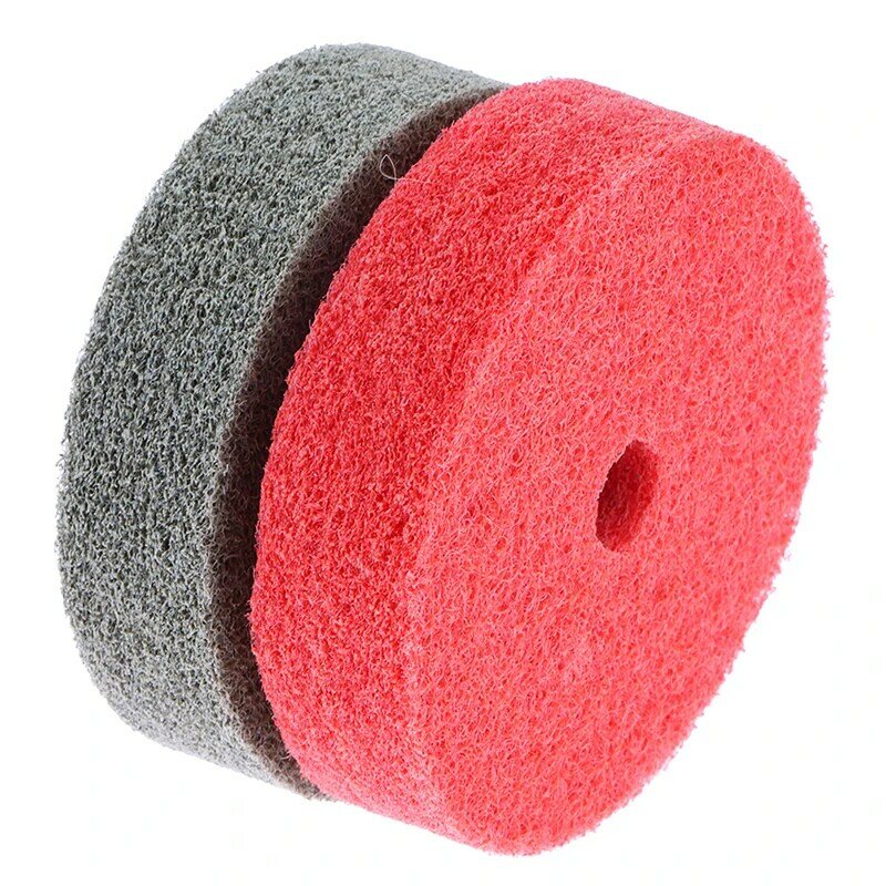 Red Grey 3Inch 75mm Nylon Grinding Wheel Buffing Wheels For Polishing Of Metal Wood Plastic Power Tool Accessories Part