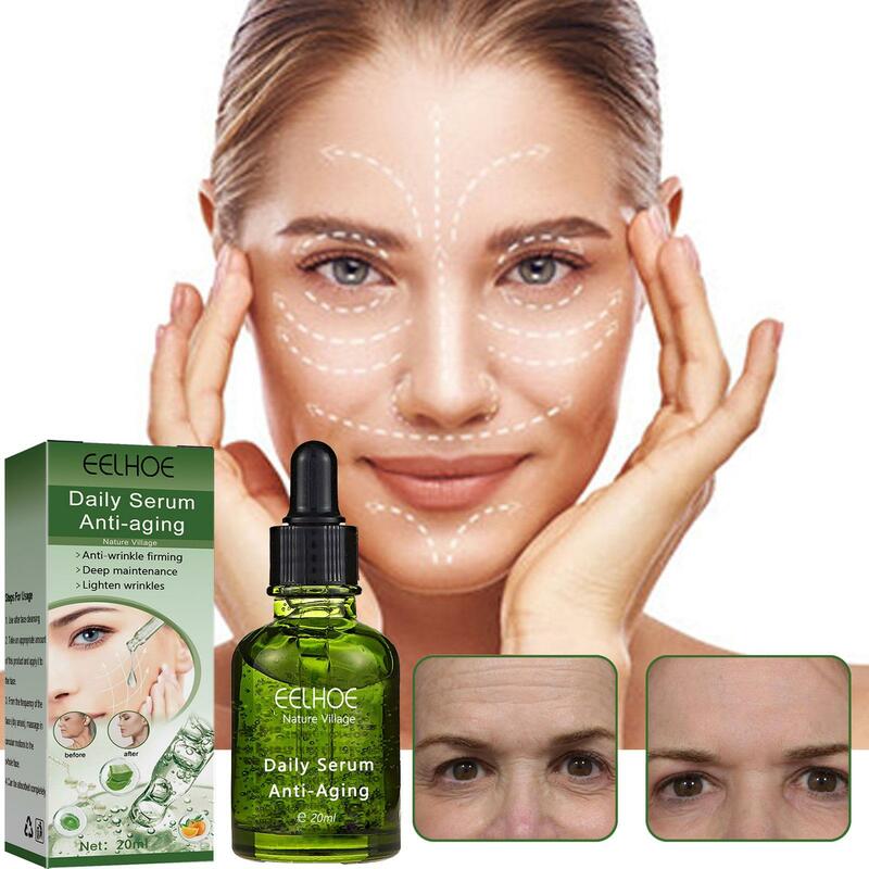 Suero facial antienvejecimiento para eliminar arrugas profundas, líneas de esencia de la piel, reparación de desvanecimiento, hidratante, blanqueamiento, cuidado de suero fino