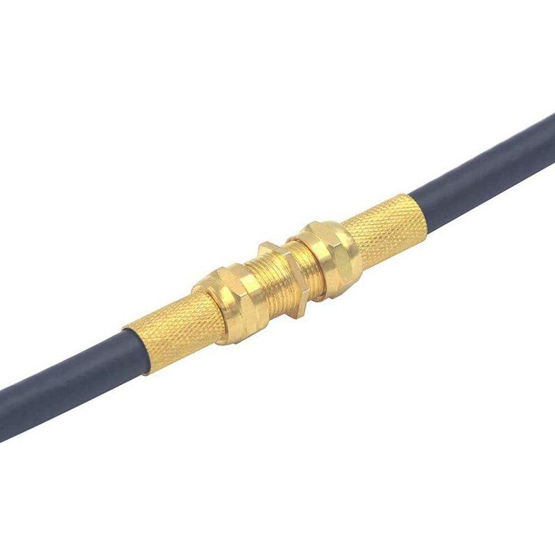 Adaptador chapado en oro RG6 para Cables de TV, extensor de Cable coaxial hembra a hembra, tipo F, 5 piezas