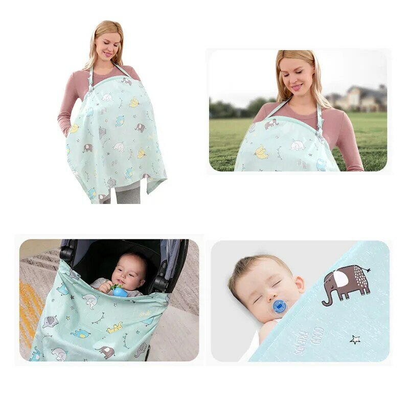 Cubierta de lactancia para bebé, ropa de lactancia, capa de lactancia, bufanda de algodón para mamá, delantal para madres, vestidos al aire libre