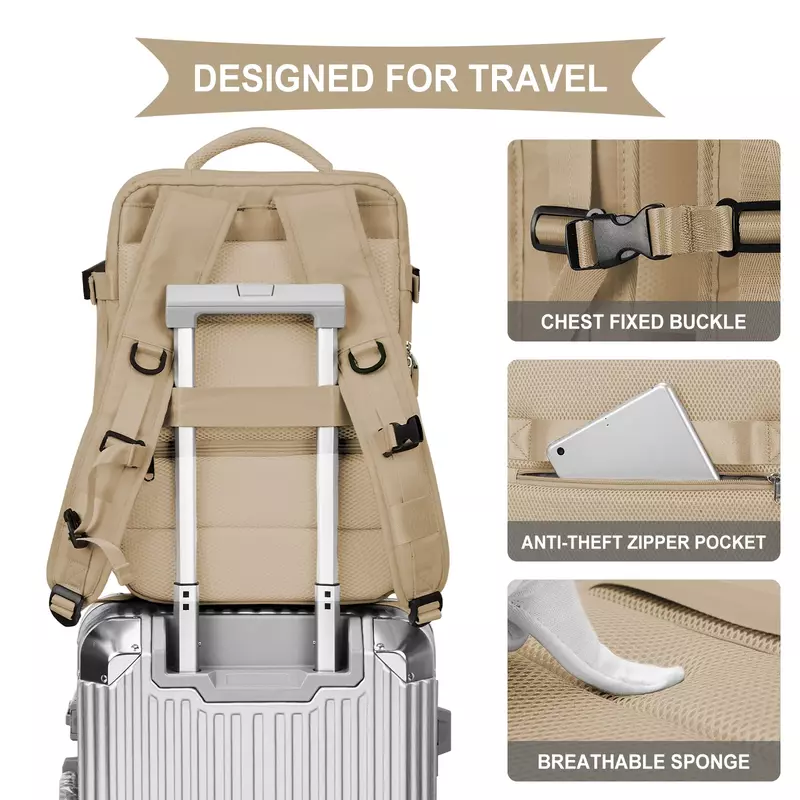 حقيبة ظهر للكمبيوتر المحمول من Easyjet للسفر بالطائرة ، الطائرة ، مقصورة Ryanair ، حقائب اليد ، حقيبة ظهر مدرسية ، 40x30x20