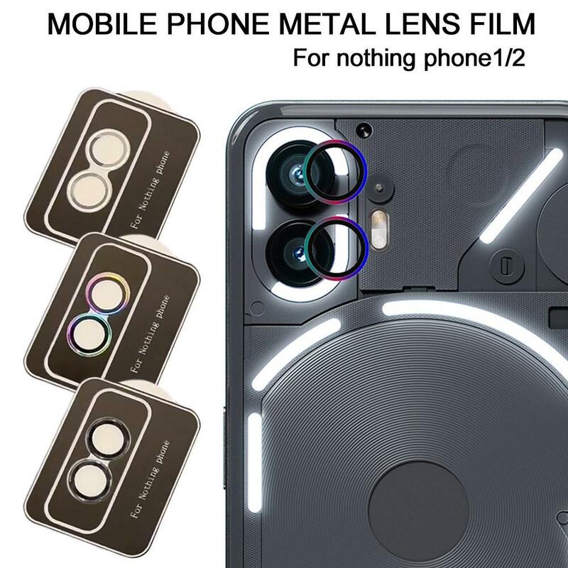 Lente de cámara de Metal, Protector de vidrio para nada de teléfono 2 1, protección de lente de cámara en nada de teléfono (2) (1), película de lente de cámara V0H0