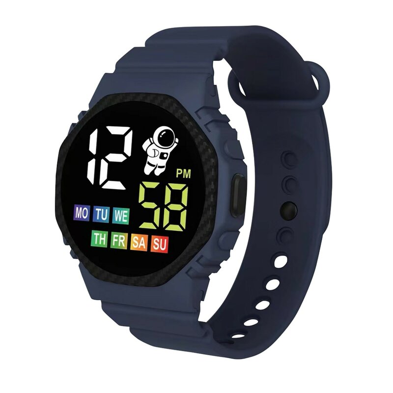 Sportowy zegarek elektroniczny na zewnątrz dla dzieci silikonowy pasek do zegarka wodoodporne LED cyfrowe zegarki dla dzieci prezenty dla dziewczynek