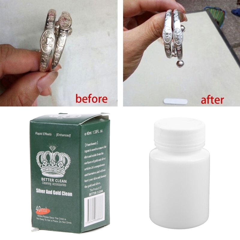Limpiador esmalte joyería y paño removedor deslustre para uso en joyería plata Limpiador plata antigua líquido