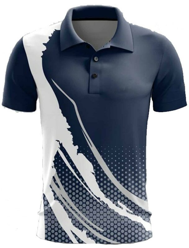 Heren Poloshirts Golf Shirt Knoop Ademend Snel Droog Vochtafvoerende Kleding Met Korte Mouwen Zomer Tennis Sportzweren