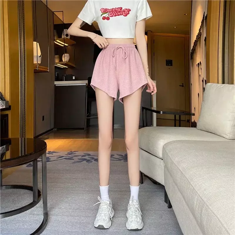 Letnie seksowne spodnie damskie dziewczęce spodenki Streetwear damskie Fitness sportowe do biegania oddychające krótkie spodnie Plus Size