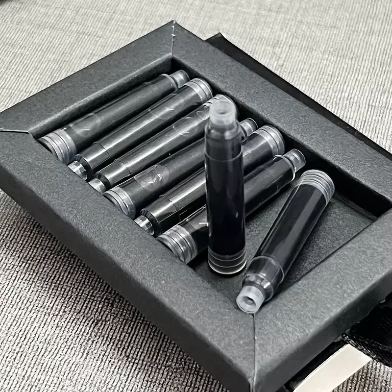 Wysokiej jakości (8 sztuk/paczka) wkłady czarny wkład atramentowy do materiały biurowe Pen wiecznych MB akcesoria szkolne