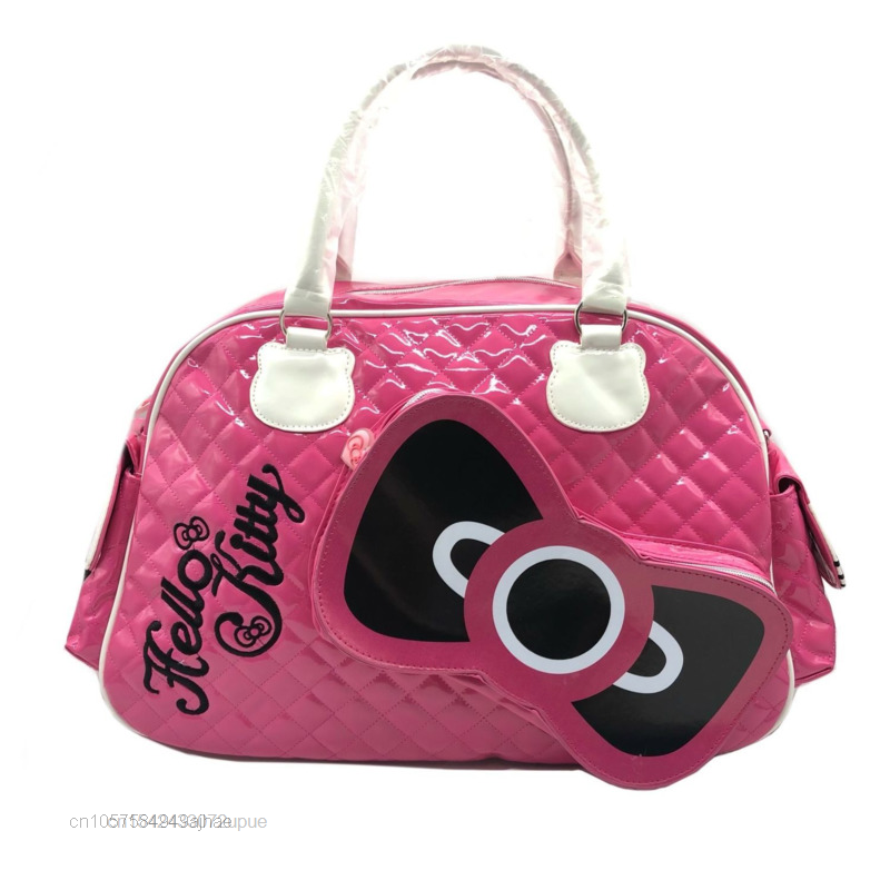 Sanrio tas Hello Kitty wanita, kantung bahu desainer mewah PU Y2k gaya Babes tas Messenger perempuan
