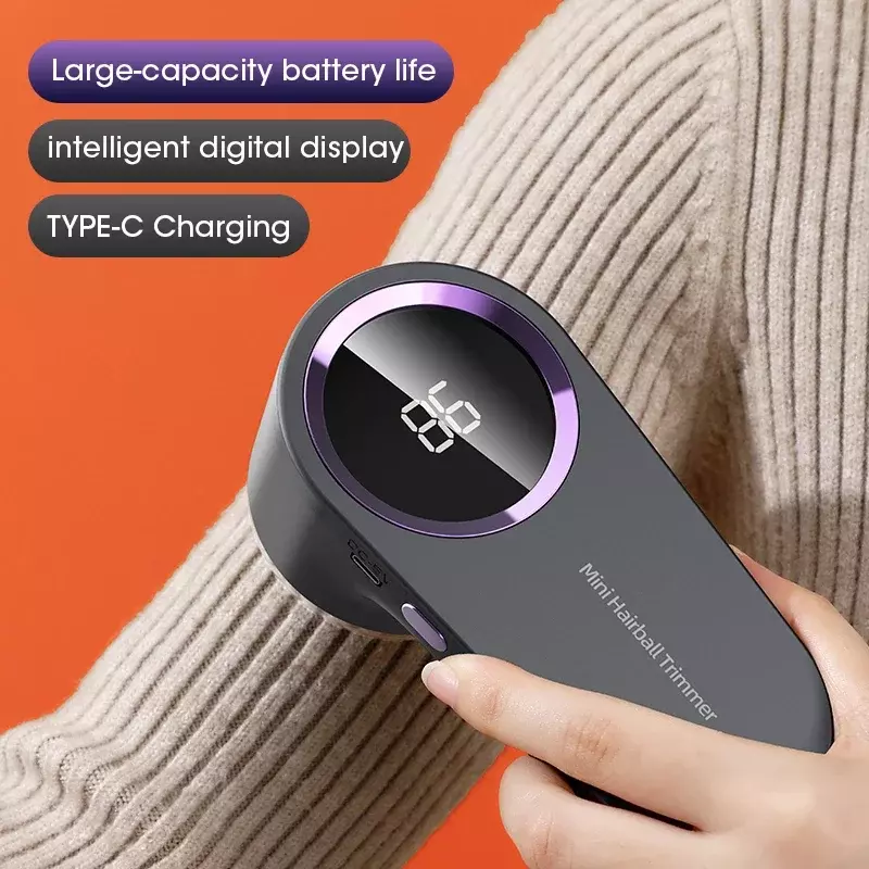 Éliminateur de peluches électrique numérique LED pour vêtements, dissolvant de peluches, aste par USB, rasoir en tissu Fuzz, pull, livraison directe